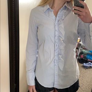 Ruffled collared shirt